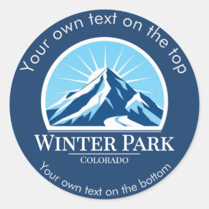 Adesivo férias de esqui no Colorado Park