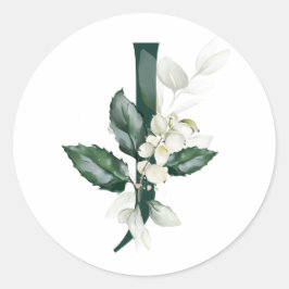 Adesivo Férias de inverno MONOGRAMA bagas brancas 