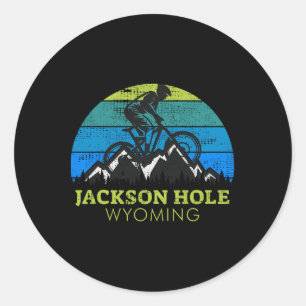 Adesivo Férias de mountain bike em Jackson Hole Wyoming