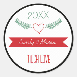 Adesivo Férias de Natal da Família em Revisão de Anos