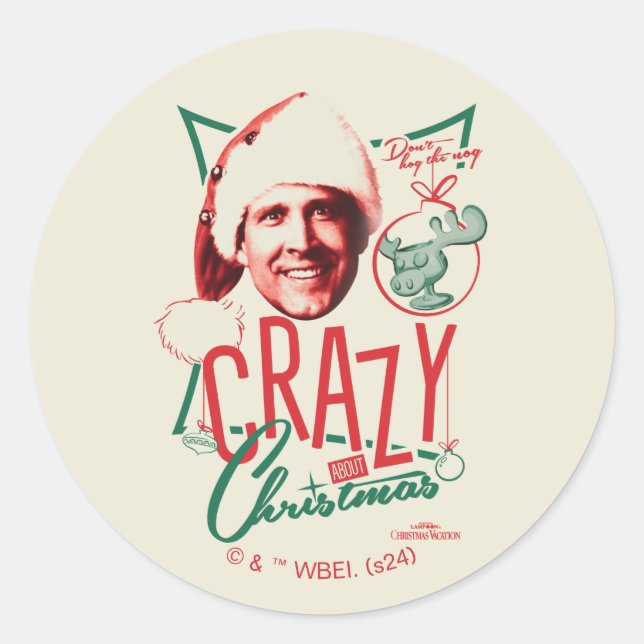 Adesivo Férias De Natal Loucas Sobre O Natal (Frente)