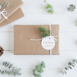 Adesivo Férias de Natal Mínimas e Douradas