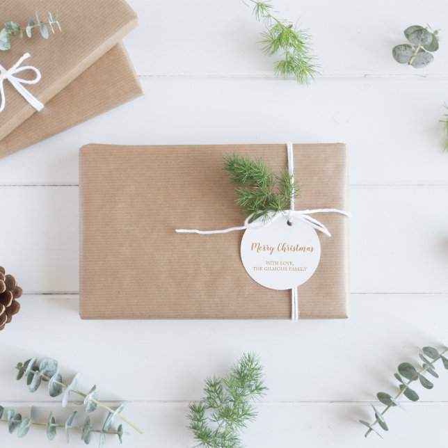 Adesivo Férias de Natal Mínimas e Douradas (Criador carregado)