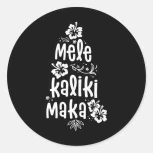 Adesivo Férias de Natal no Havaí de Mele Kalikimaka