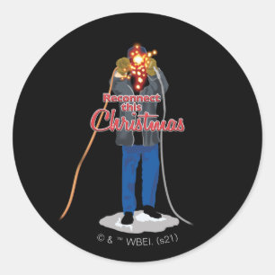 Adesivo Férias de Natal Reconectar este Natal