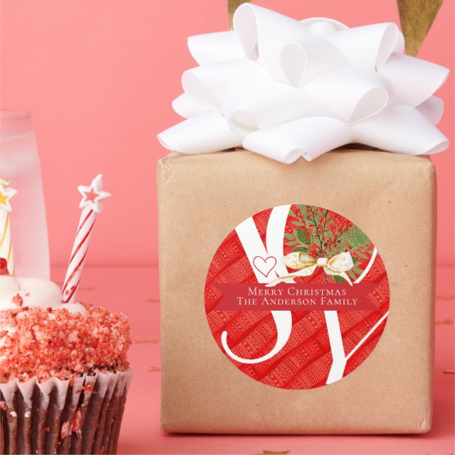 Adesivo Férias de Natal Red Joy Vermelhos (Festa)