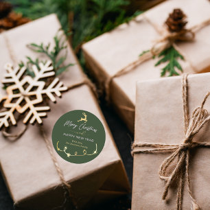 Adesivo Férias de Natal Tradicional Verde