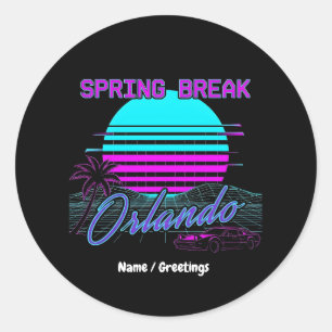Adesivo Férias de Primavera 2026 Orlando Depois do Anoitec