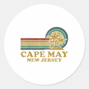 Adesivo Férias de Verão da Família Cape May Beach New Jers