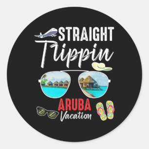 Adesivo Férias de Verão na Praia Straight Trippin Aru Trip
