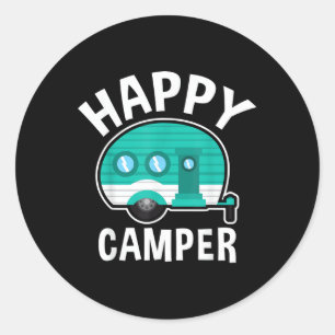 Adesivo Férias Divertidas Caravana Carro Camping Feliz Aca
