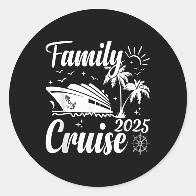 Adesivo Férias do Grupo de Combate Familiar 2025 Family Cr (Frente)