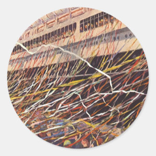 Adesivo Férias do navio de cruzeiros do vintage; Partido