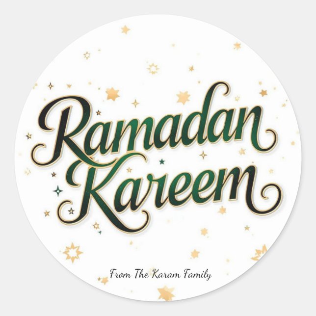 Adesivo férias do Ramadan Kareem (Frente)