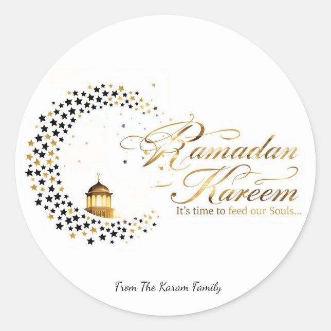 Adesivo férias do Ramadan Kareem (Frente)