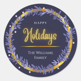 Adesivo Férias Douradas e felizes Felizes Felizes Felizes 