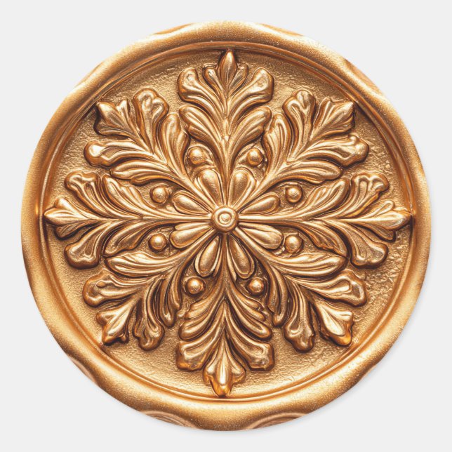 Adesivo Férias Elegantes de Ouro (Frente)