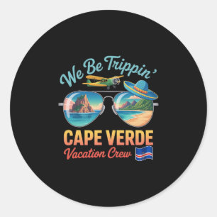 Adesivo Férias em Cabo Verde Orgulho da Bandeira de Cabo V