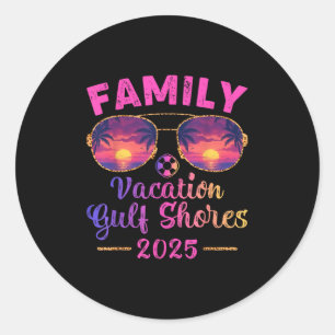 Adesivo Férias em Família 2025 Sungles Alabama Gulf Shores