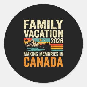 Adesivo Férias em família 2026 canadá criando memórias de