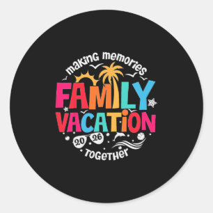 Adesivo Férias em Família 2026 Praia Combinando Família Ve