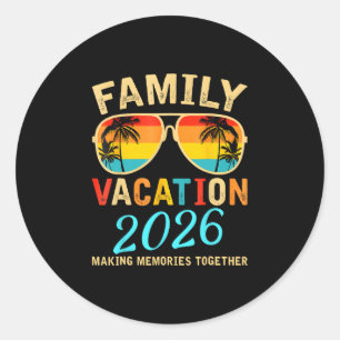 Adesivo Férias em Família 2026 Praia Correspondência Féria