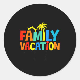 Adesivo Férias em família 2026 verão combinando família