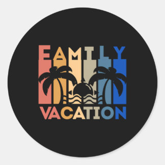 Adesivo Férias em Família Design Fofo de Verão Para Férias