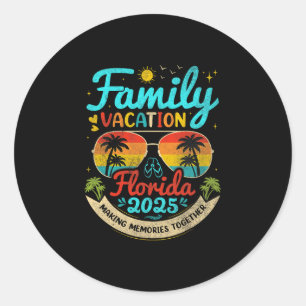Adesivo Férias em Família na Flórida 2025 Grupo de Verão n