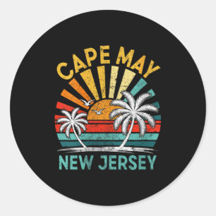 Adesivo Férias em família na praia de cape may nova jersey