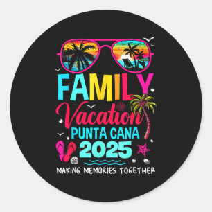 Adesivo Férias em Família Punta Cana 2025 Criando Memórias