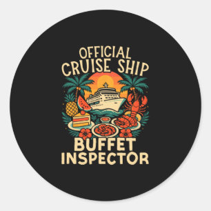 Adesivo Férias em Navio de Cruzeiro Buffet Oficial de Navi