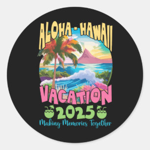 Adesivo Férias Familiares 2025 Aloha Havaí Matchin Havaian
