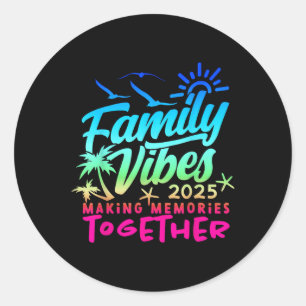 Adesivo Férias Familiares 2025 Beach Matching Family Summe