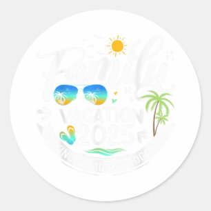 Adesivo Férias Familiares 2025 Beach Matching Family Summe