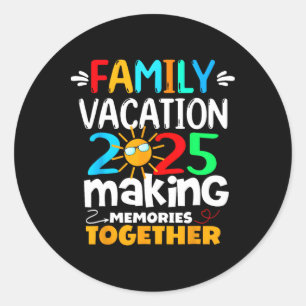 Adesivo Férias Familiares 2025, Família Beach Matching Sum