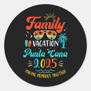 Adesivo Férias Familiares 2025 Punta Cana Matching Summer