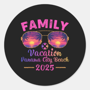 Adesivo Férias Familiares 2025 Sungles Florida Panama City