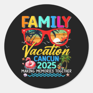 Adesivo Férias Familiares Cancún 2025 Summer Matching Grou