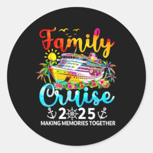 Adesivo Férias Familiares Cruise 2025 Correspondendo a 202