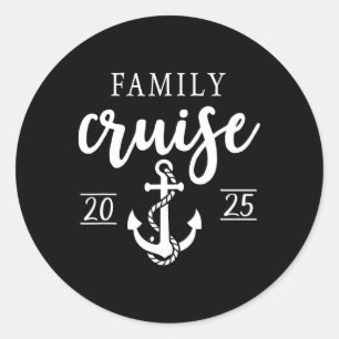 Adesivo Férias Familiares Cruise 2025 Correspondentes Às F