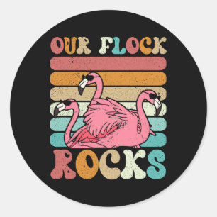 Adesivo Férias Familiares De Flamingo Correspondendo A Nos