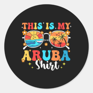 Adesivo Férias Familiares de Verão em Combinação com Aruba