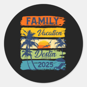 Adesivo Férias Familiares Destin Flórida 2025 Matching Fam