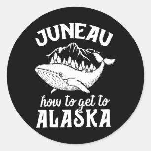 Adesivo Férias Familiares Funny Juneau Alaska Piada Pun Cr