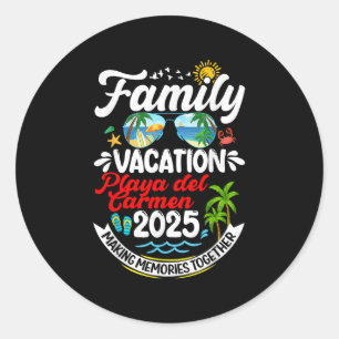 Adesivo Férias Familiares Playa Del Carmen 2025 Memor do F