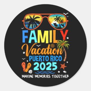 Adesivo Férias Familiares Porto Rico 2025 Férias Familiare