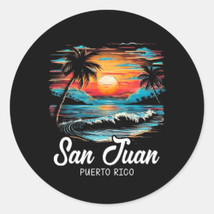 Adesivo Férias Familiares Retro Porto Rico San Juan