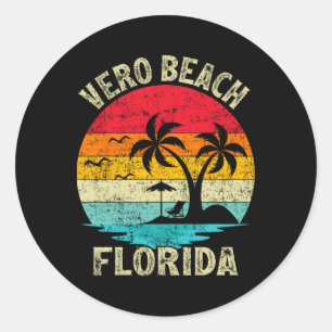Adesivo Férias Familiares Vintage Retro Florida Vero Beach