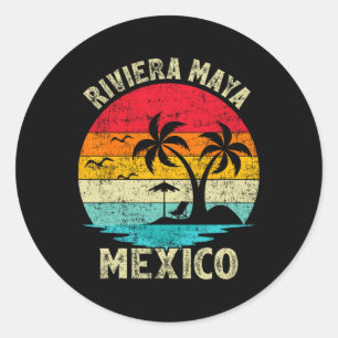 Adesivo Férias Familiares Vintage Retro México Riviera May